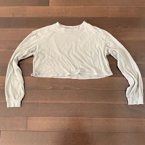 Loose long sleeve crop top from Zara size small.